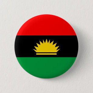 Biafra republic minority people ethnic flag 6 cm round badge