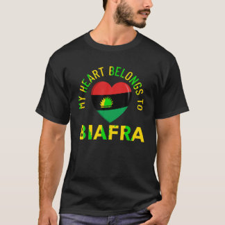 Biafran Flag My Heart Belongs To Biafra T Shirt