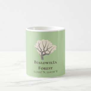 Białowieża Forest Latitude & Longitude  Coffee Mug