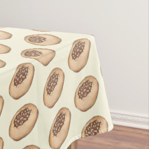 Bialy Breadmaking Jewish Bakery Baking Food Tablecloth