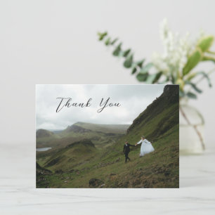 Bianca Elegant Wedding Thank You Card