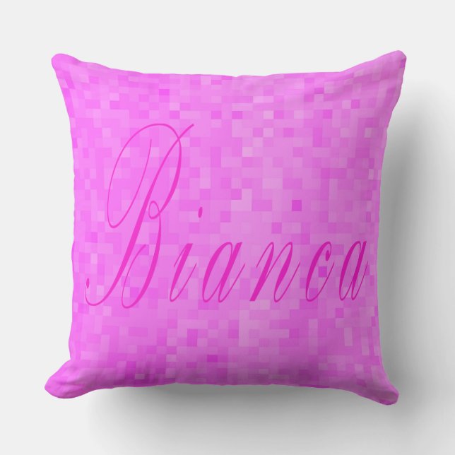 Bianca Girls Name Logo, Cushion (Front)