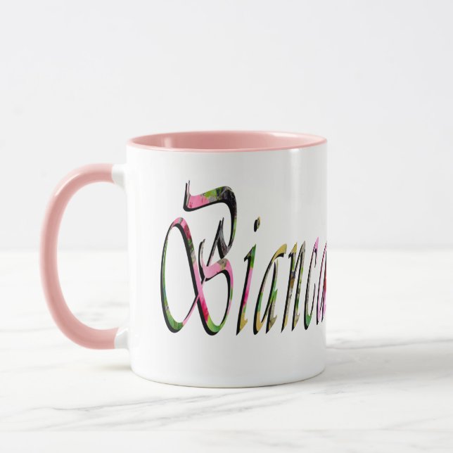 Bianca Girls Name Logo, Mug (Left)