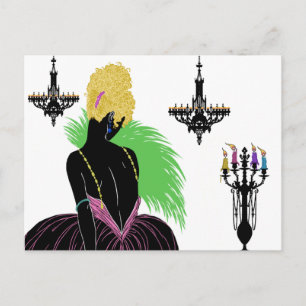 Bianca in Black and White Postcard