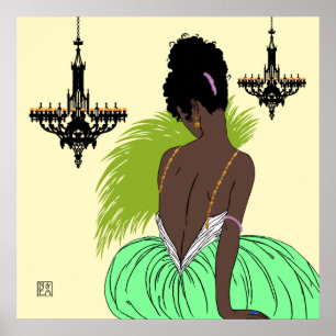 Bianca in Green - Prints/Posters Poster