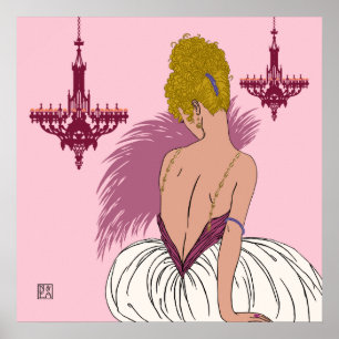 Bianca in Pink - Prints/Posters Poster