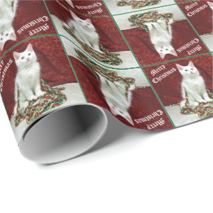 Bianca's Maine Coon Christmas Cat / Kitten Wrapping Paper