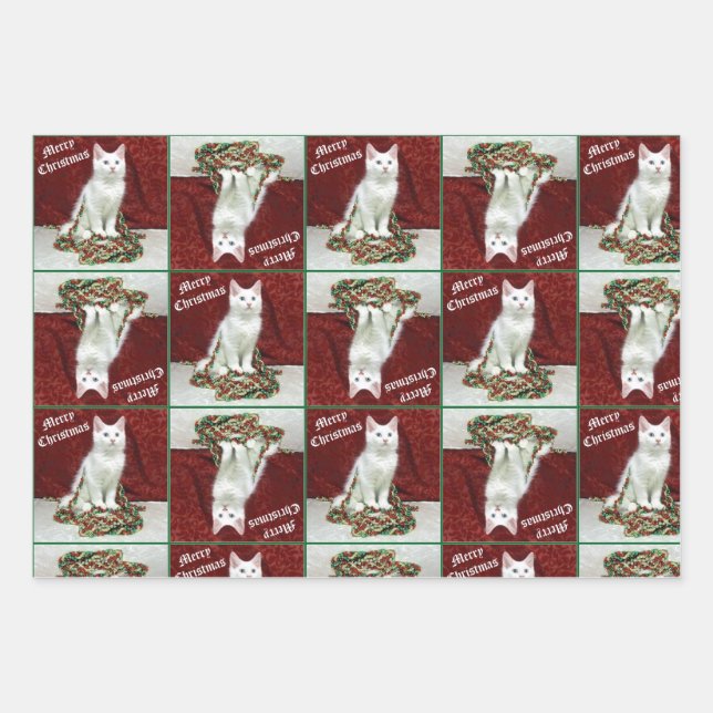 Bianca's Maine Coon Christmas - Cat Wrapping Paper (Front)