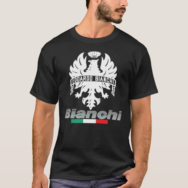 Bianchi Bicycles Edoardo Bianchi Passione Celeste  T-Shirt (Front)