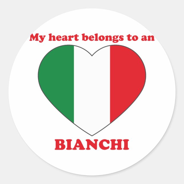 Bianchi Classic Round Sticker (Front)