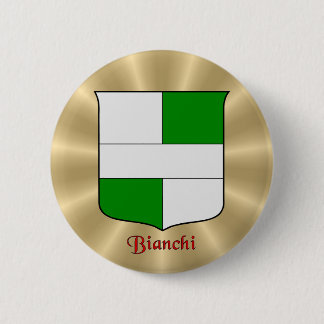 Bianchi Historical Shield on Golden Sunburst 6 Cm Round Badge