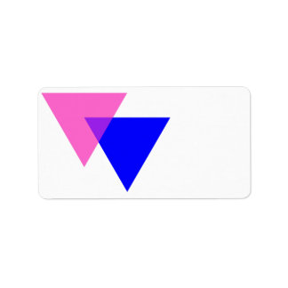 Biangles Bisexual Pride Label