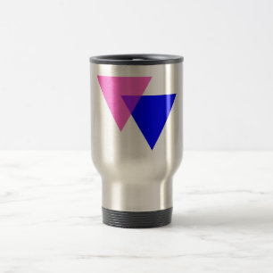 Biangles Bisexual Pride Travel Mug
