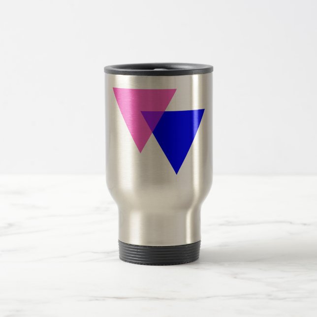 Biangles Bisexual Pride Travel Mug (Center)