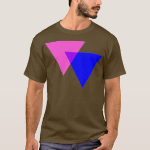 Biangles LGBT Bi Triangles Bisexual Pride Flag T-Shirt