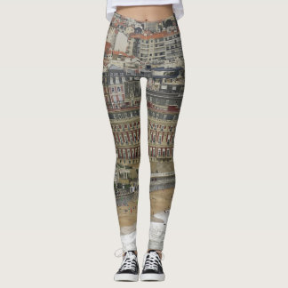 Biarritz beach, Belle Époque architecture. Leggings