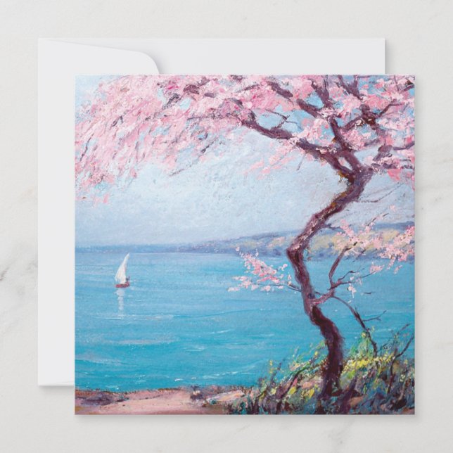 Biarritz Beach (by Kimon Loghi) Card (Front)