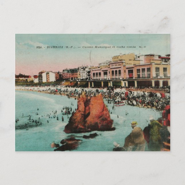 Biarritz Le casino Municipal replica 1917 Postcard (Front)