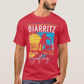 Biarritz Surfing Retro Surf Graphic Vintage Surfer T-Shirt