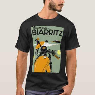 Biarritz Vintage Travel Advertising Print T-Shirt