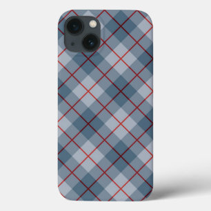 Bias Plaid Blue-Red Stripe iPhone 13 Case