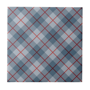 Bias Plaid Blue-Red Stripe Tile