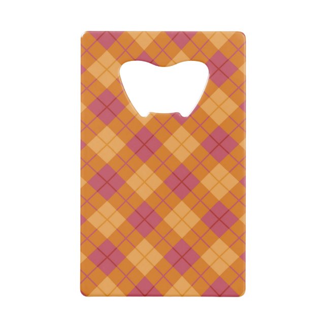 Bias Plaid in Orange and Pink (Front)
