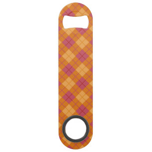 Bias Plaid in Orange and Pink