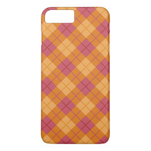Bias Plaid in Orange and Pink iPhone 8 Plus/7 Plus Case