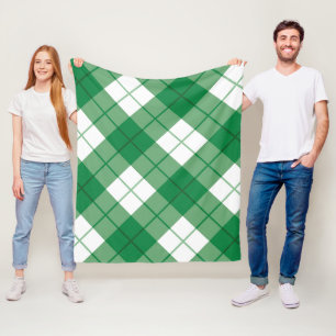 Bias plaid Plaid Fleece Blanket