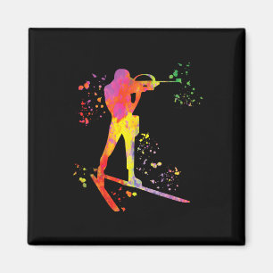 Biathlete Nordic Skiing Biathlon 13 Magnet