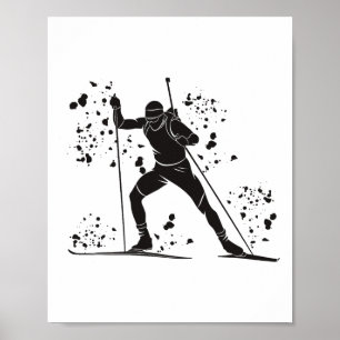 Biathlete Nordic Skiing Biathlon 14  Poster