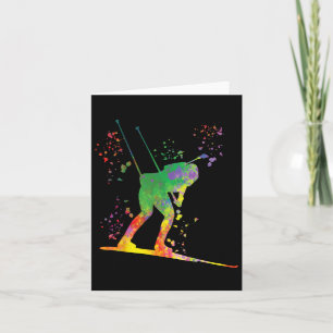 Biathlete Nordic Skiing Biathlon 17 Card