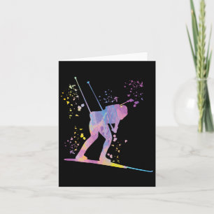 Biathlete Nordic Skiing Biathlon 19  Card