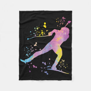Biathlete Nordic Skiing Biathlon _1 Fleece Blanket