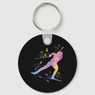 Biathlete Nordic Skiing Biathlon _1  Key Ring