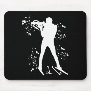 Biathlete Nordic Skiing Biathlon 1 Mouse Mat