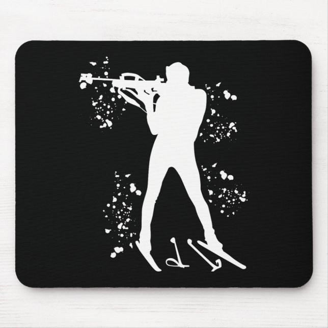 Biathlete Nordic Skiing Biathlon 1  Mouse Mat (Front)