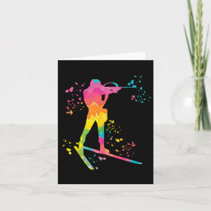 Biathlete Nordic Skiing Biathlon 2 Card