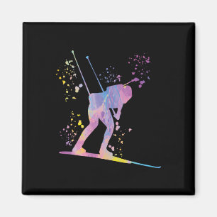 Biathlete Nordic Skiing Biathlon 2  Magnet