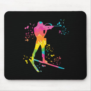 Biathlete Nordic Skiing Biathlon 2 Mouse Mat