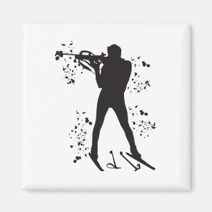 Biathlete Nordic Skiing Biathlon _3 Magnet