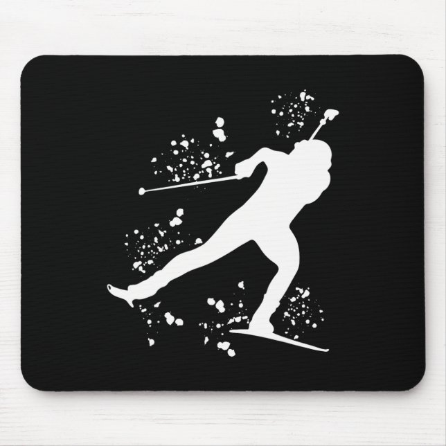 Biathlete Nordic Skiing Biathlon 6  Mouse Mat (Front)