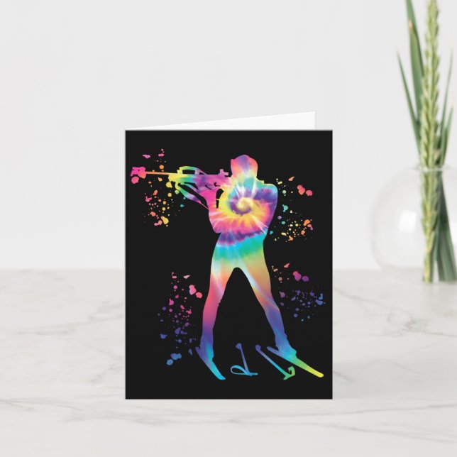 Biathlete Nordic Skiing Biathlon  Card (Front)