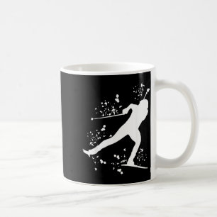 Biathlete nordic skiing biathlon coffee mug