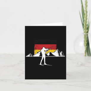 Biathlon Biathlet Germany Flag Cross-country Skiin Card
