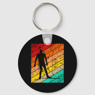 Biathlon Biathlet Skier Skiing Ski Vintage Retro 2 Key Ring