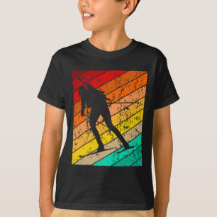 Biathlon Biathlet Skier Skiing Ski Vintage Retro T-Shirt