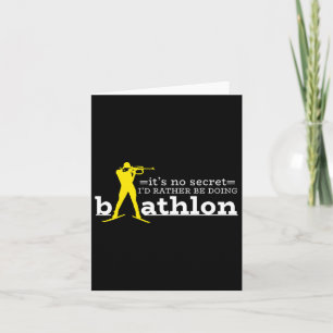 Biathlon Biathlete Skiing Shooting For Men Women K Card