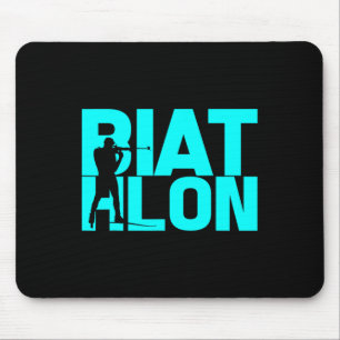 Biathlon Biathlete Skiing Shooting For Men Women K Mouse Mat